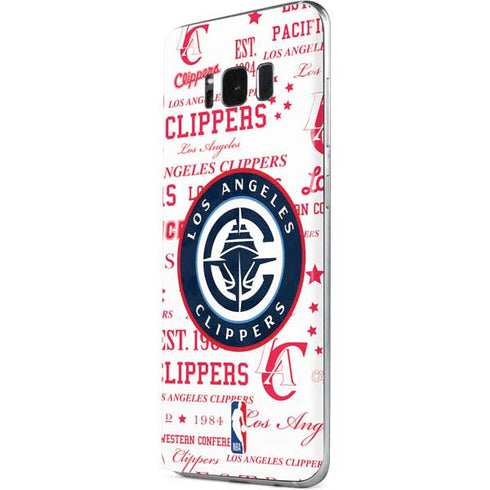 NBA Los Angeles Clippers Blast Logos Galaxy S8 Plus Skin